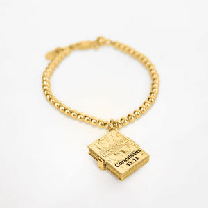 Secret Scriptures Bracelet: Love - Gold